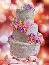 wedding cake pinata